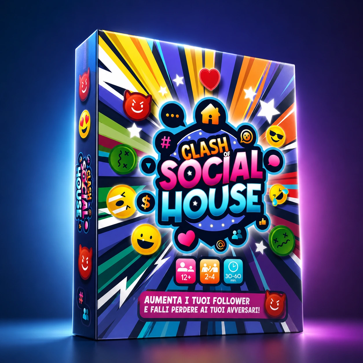 Confezione frontale di Clash of Social House