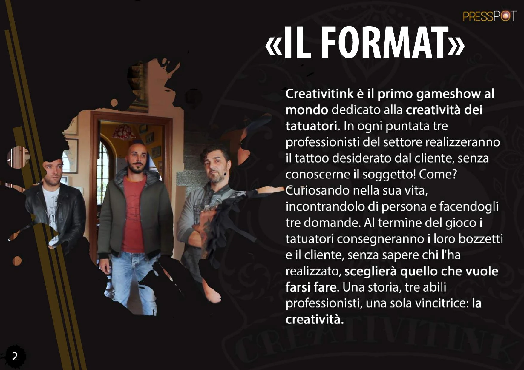 Presentazione del format Creativitink